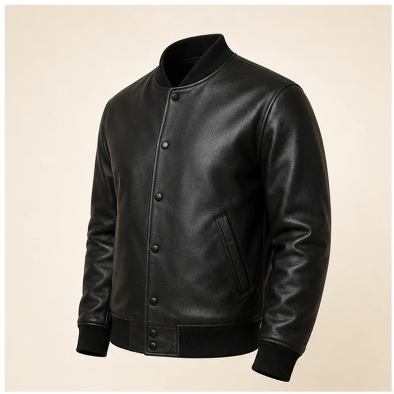 Leather Varsity Jacket 2
