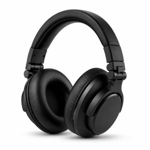 Professional matte-black DJ headphones